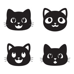 Cat Faces Icon Set