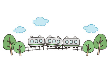 電車でおでかけのイメージ