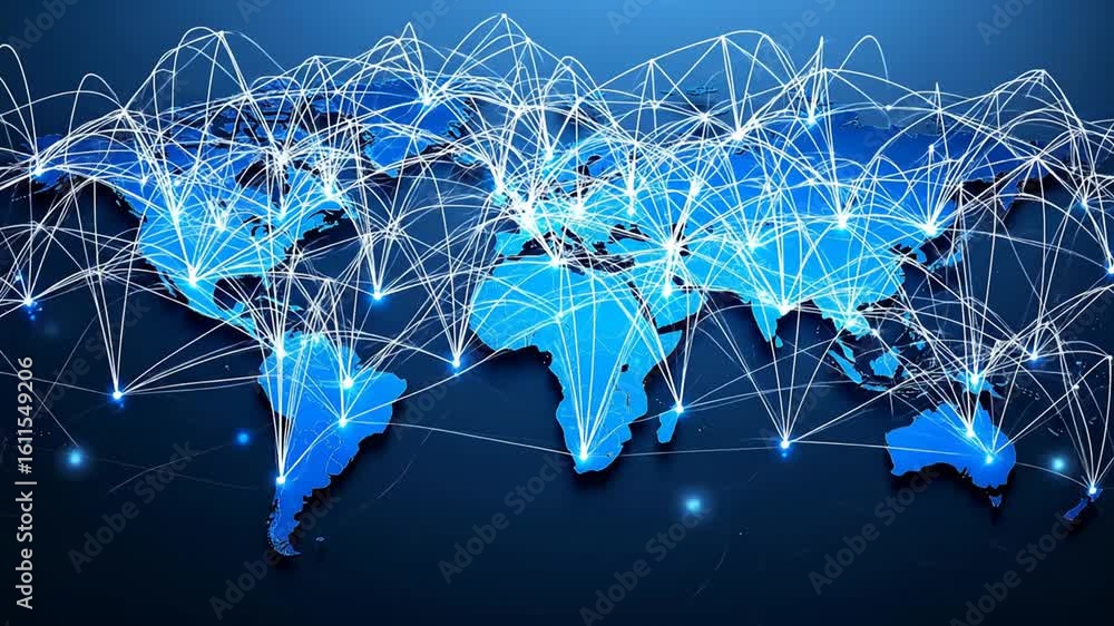 Poster global connectivity: a visual representation of world networks