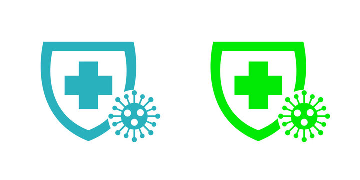Kills 99.9% bacteria, germs and viruses . Antibacterial and antiviral defence, protection infection. Vector Illustration.