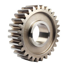 PrecisionEngineered Gear Closeup View of a Metal Spur Gear