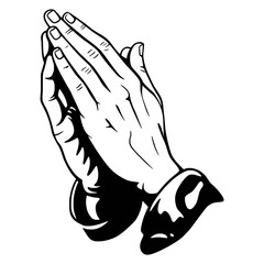Praying Hand Vector
