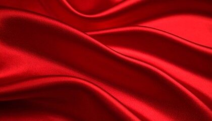 Obraz premium Red silk fabric folds