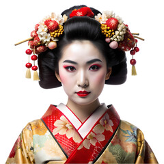 Stunning Geisha Portrait Japanese Culture Traditional Kimono  Makeup