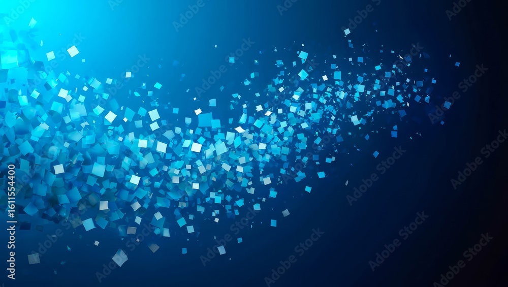 Aufkleber futuristic background design illustration with square objects and space for text.
