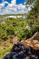 The Iguazu Waterfalls between Argentina and Brazil