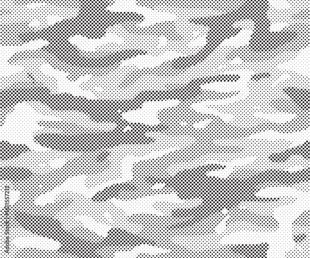Poster abstract halftone background. military camouflage effect dot seamless pattern texture. dotted backgr