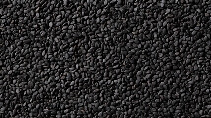 Fototapeta premium Close-up view of black sesame seeds.