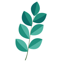 Naklejka premium Eucalyptus Leaves AI Vector Design for National Holiday Themes