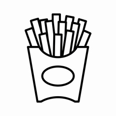 french fries vector illustration