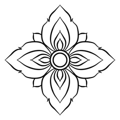 vector illustration of a flower