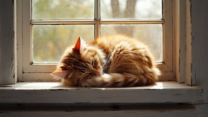cat on the window