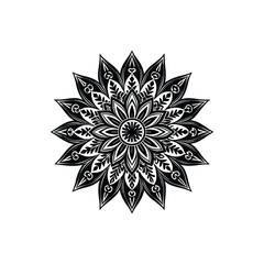 golden decorative floral ornament vector art illus