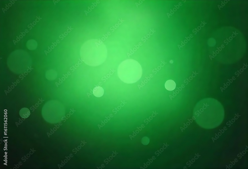 Aufkleber generative ai green abstract background with bokeh effect and soft lighting, creating a fresh and