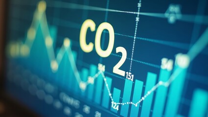 CO₂ Emission Chart and Climate Data Visualization – Carbon Footprint and Environmental Impact Analysis
