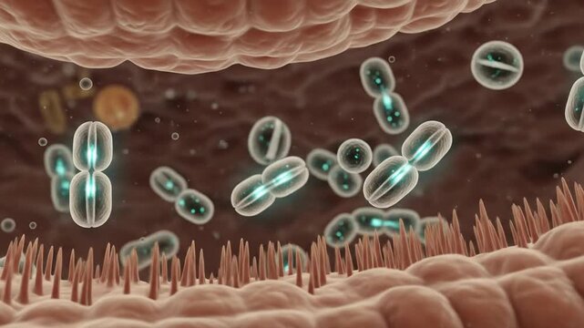 Exploring Microscopic Cells Inside Body Environment Slow Motion