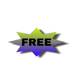 The image features a bold black starburst shape outlined in bright purple with the word 