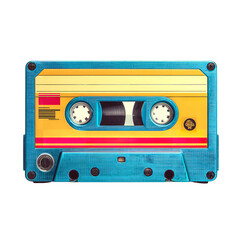 Retro cassette tape music audio vintage old school mixtape eighties nineties nostalgia recorder player sound 80s 90s
