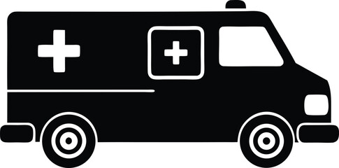 ambulance vector icon.