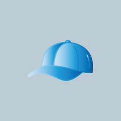 blue baseball cap vector