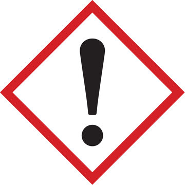 GHS Exclamation Mark Hazard Symbol (warningsign/symbol)