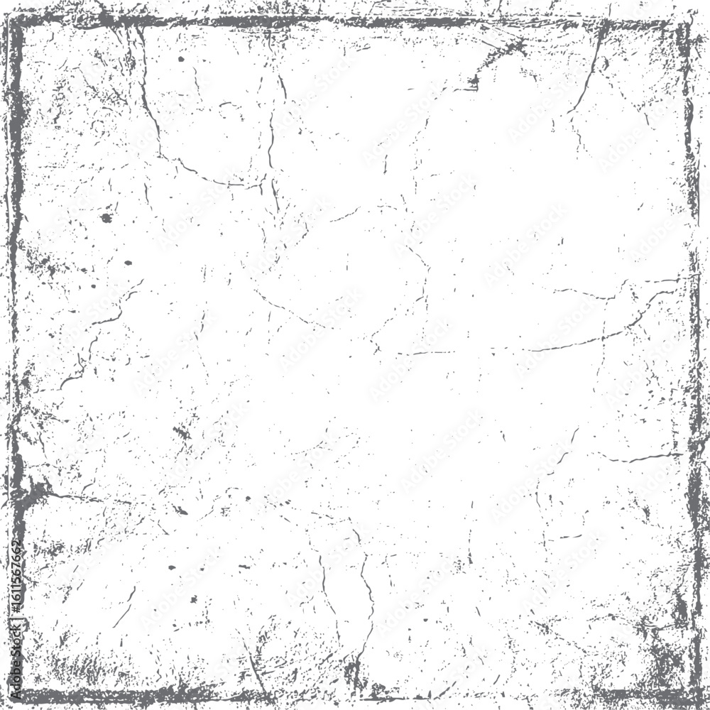 Poster distressed grunge frame with cracked texture pattern. retro abstract design. high detail worn visual