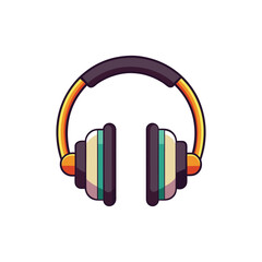 studio headphone icon a detailed over ear headse