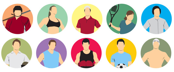 people athlete profile collection ,sports profile