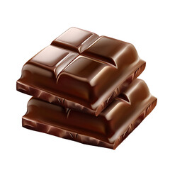 Obraz premium Stack of Dark Chocolate Bars