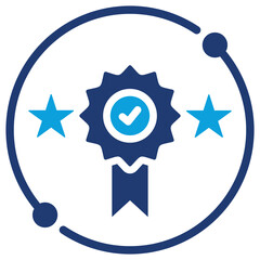 Digital Branding Flat Blue Icon