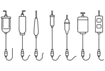 infusion pumps line art healthcare solution