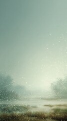 Minimalist Green Landscape