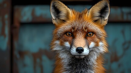 Fototapeta premium A cunning fox analyzing business strategy and supply chain logistics