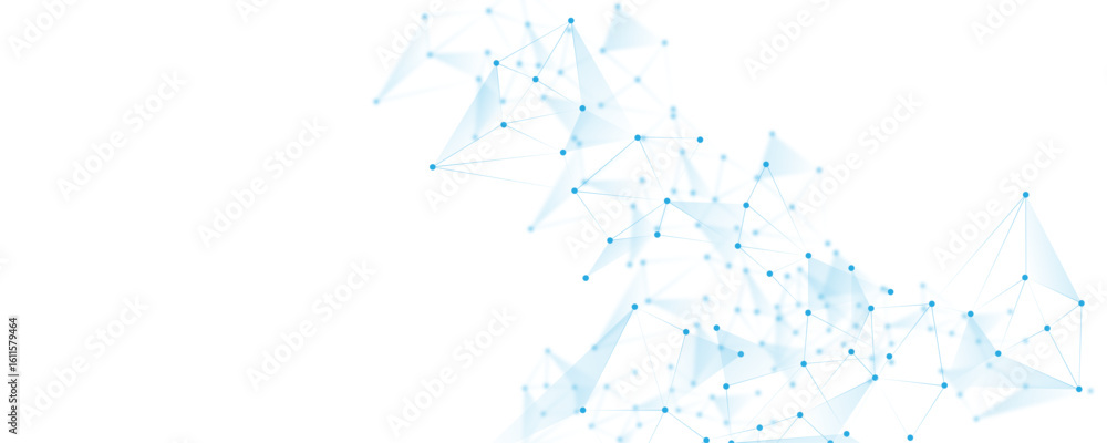 Poster abstract white blue digital technology futuristic communication high tech concept background. techno