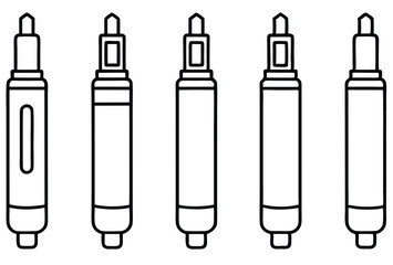 Insulin Pens Line Art Stylish Patient Access