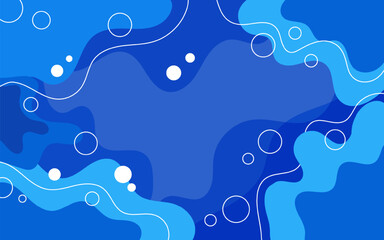 Dark blue vector background flat