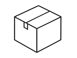 Sleek Box Icon Minimalist Elegant Clean Vector Illustration