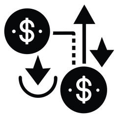 convert currency vector art