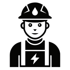 construction worker with helmet