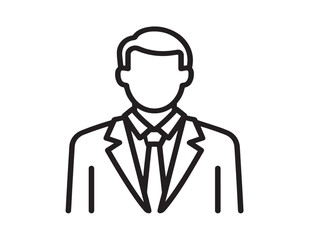 Modern Business Icon Sleek Minimalist Vector Line Drawing