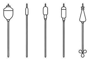 iv catheters vital healthcare equipment line art