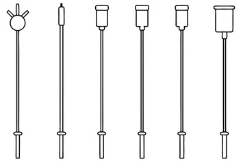 iv poles reliable medical equipment line art