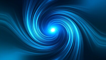 Abstract swirling blue vortex