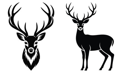 deer silhouette vector