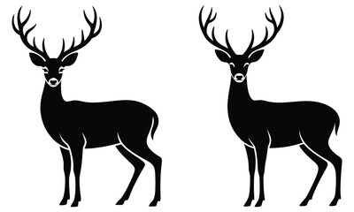 silhouette of a deer