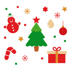 christmas tree and gifts