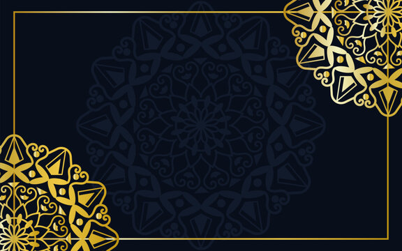 Luxury Ornamental Elegent Blue Backgeound Background