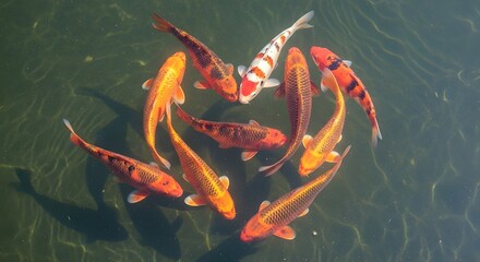 the picture of the swimming fish looks beautiful