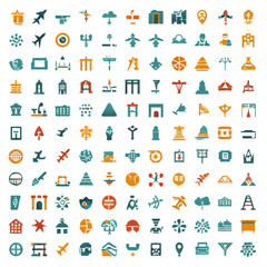 Fototapeta premium Diverse Iconography Collection