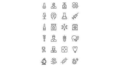 Cancer Awareness Ribbon Icons & Cancer Care Symbol Vector Set